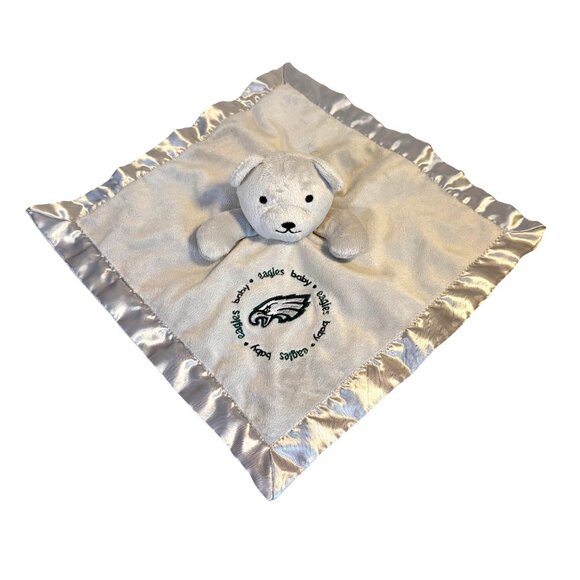 Philadelphia Eagles Baby Security Blanket Plush Lovey Teddy Bear By Baby Fanatic - Picture 2 of 9